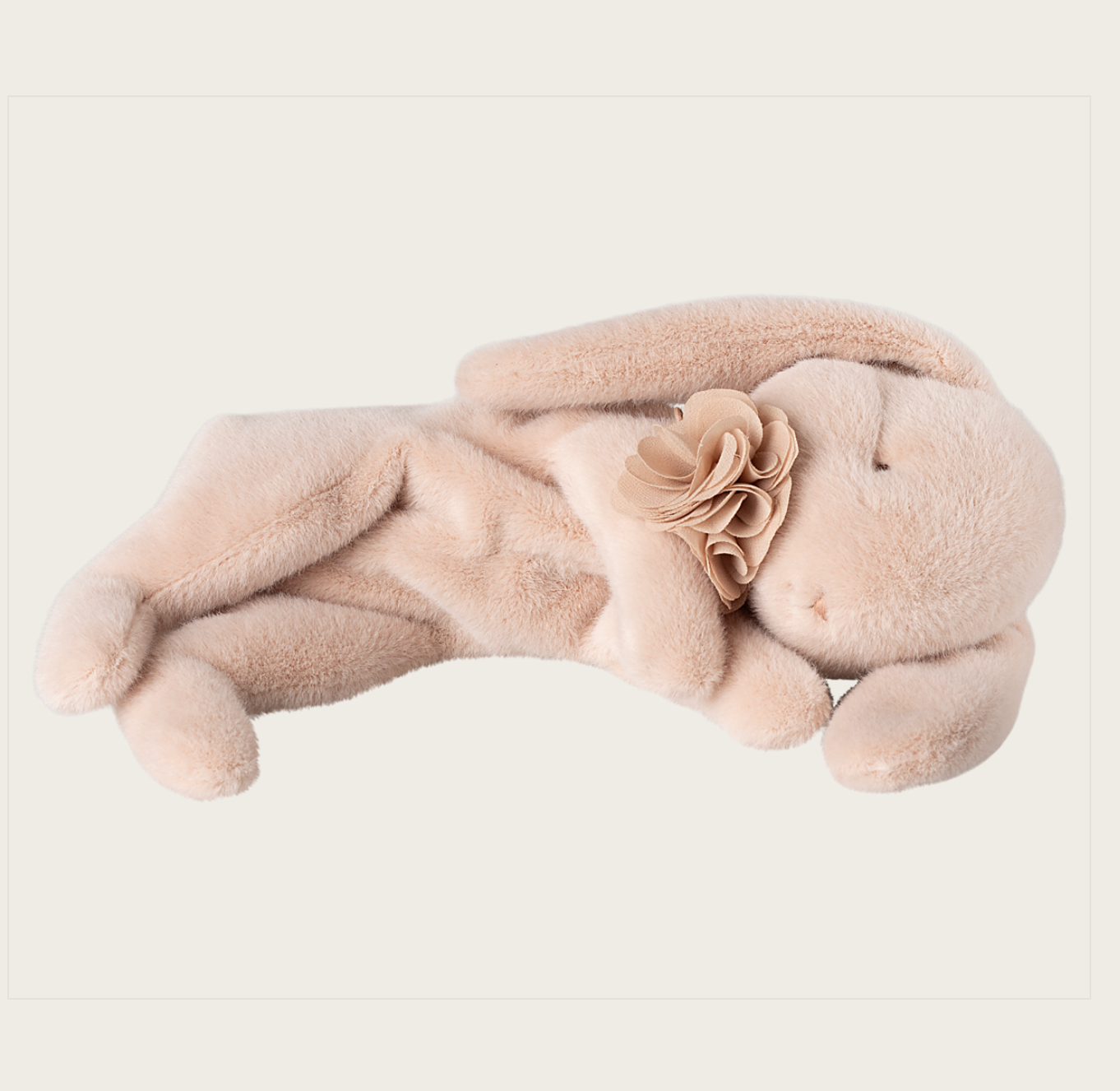 Maileg - Sleeping bunny plush, Small - Powder