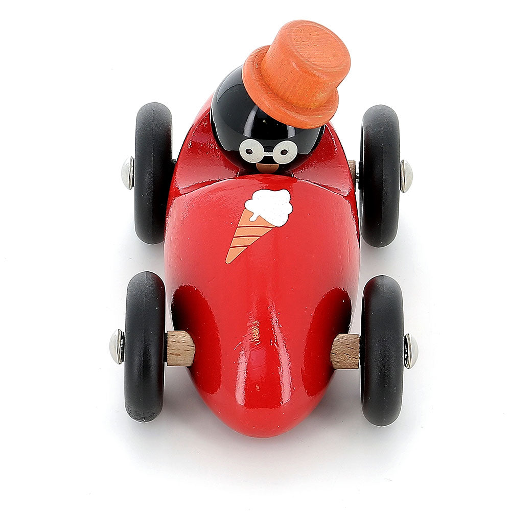Car with Rene the Penguin  By Vilac
