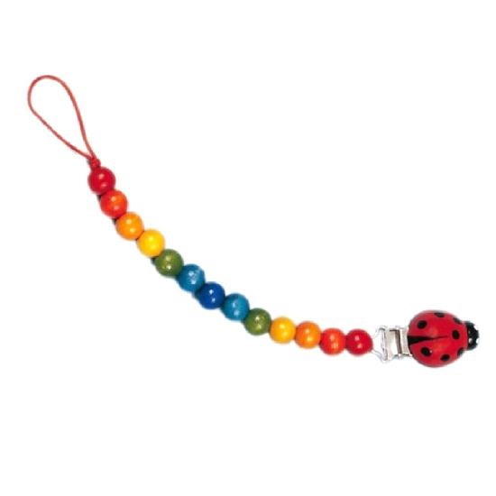 Gluckskafer Baby Wooden Pacifier Chain With Clip