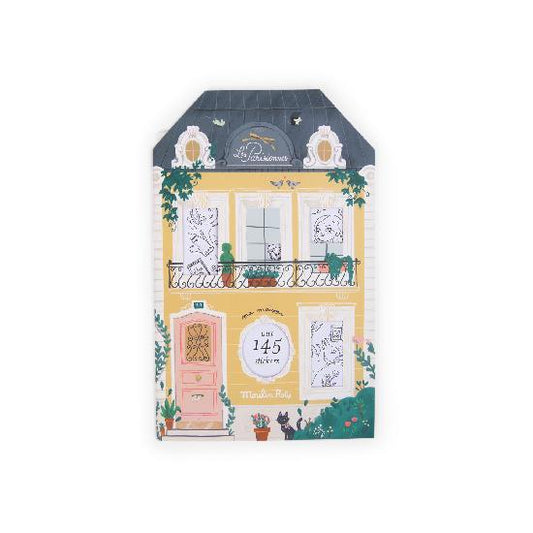 Parisiennes - Colouring Book with Stickers  By Lucille Michieli & Moulin Roty