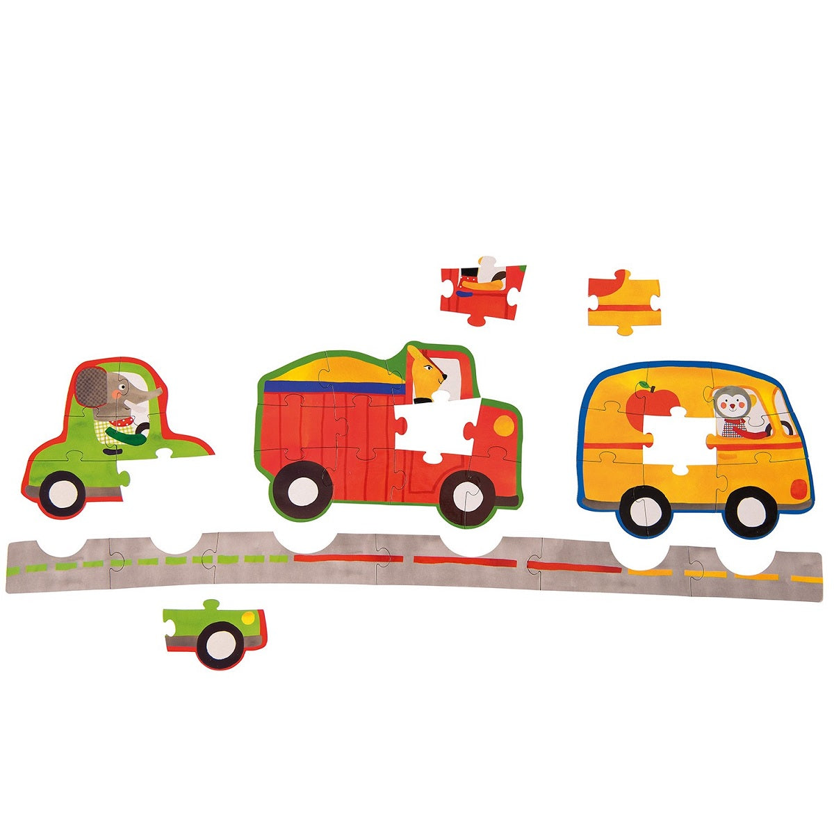 Popipop - Puzzles (Set of 4) By Moulin Roty