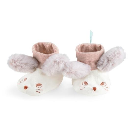 Apres la Pluie Mouse Slippers - Slippers 0-6m by Moulin Roty