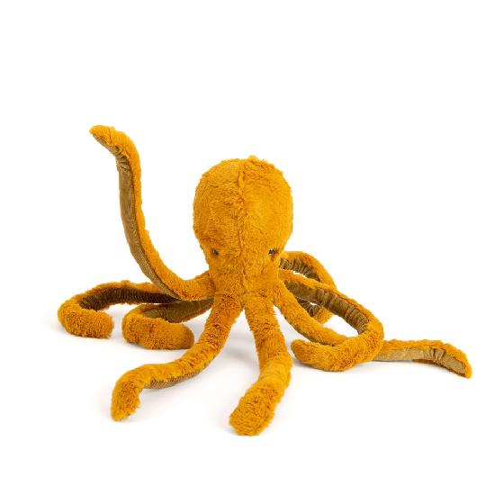 Tout Autour Du Monde - Octopus, Small Soft Toy By Moulin Roty