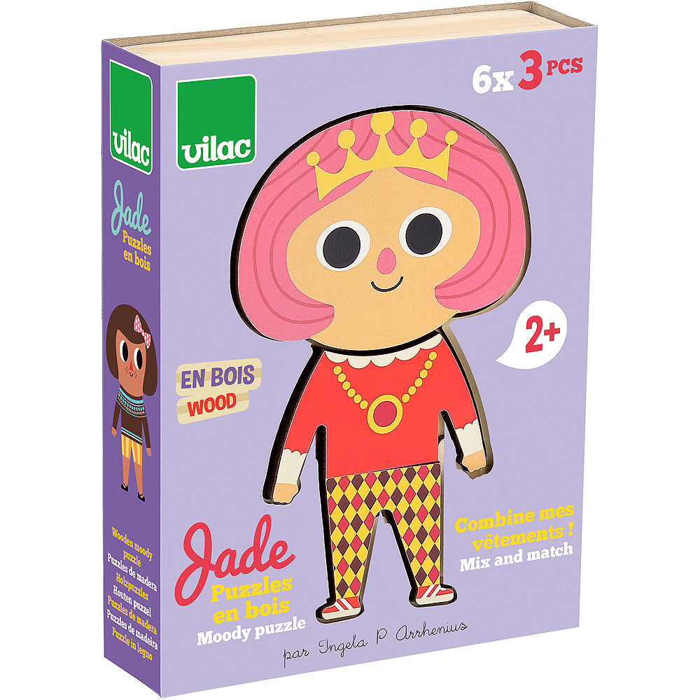 Wooden Puzzle, Jade By Vilac