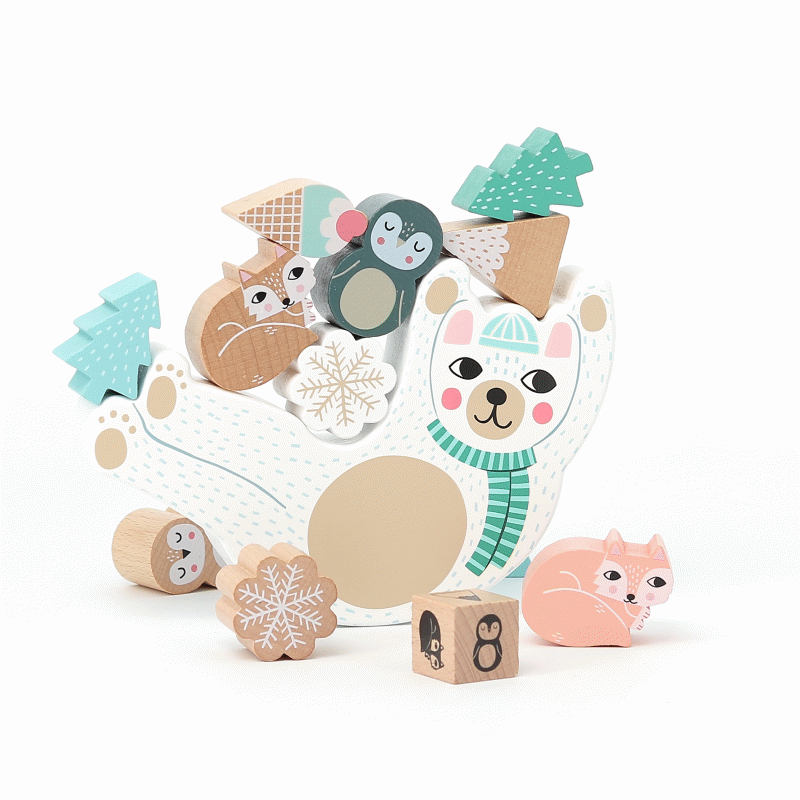 Michelle Carlslund - Stacking Equilibrist Game, Bear By Vilac