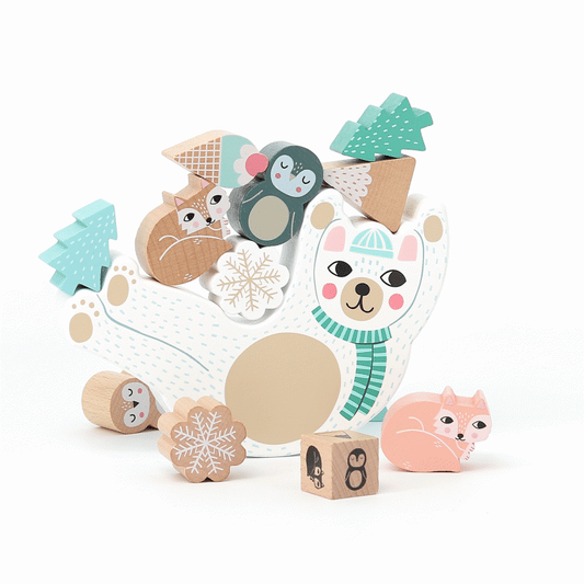 Michelle Carlslund - Stacking Equilibrist Game, Bear By Vilac