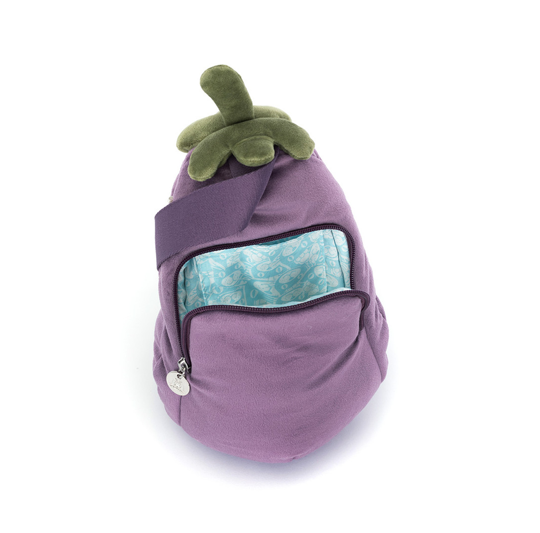 Amuseables Eggplant Bum Bag by Jellycat