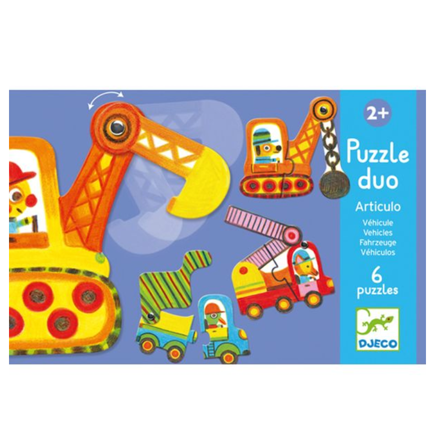 Puzzle duo / Articulo vehicles by Djeco