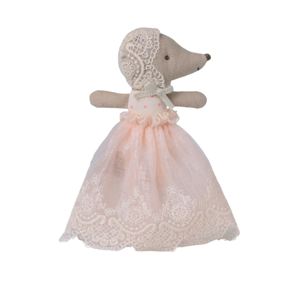 Baby mouse in gown - Powder by Maileg