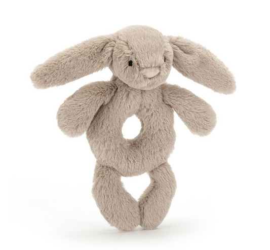 Bashful Beige Bunny Ring Rattle by Jellycat