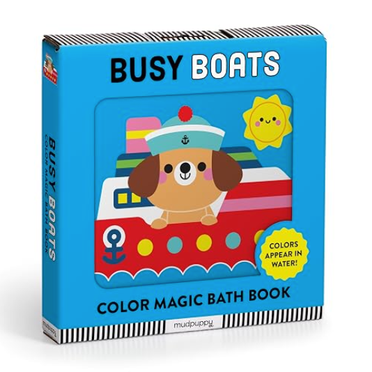 Busy Boats Color Magic Bath Book