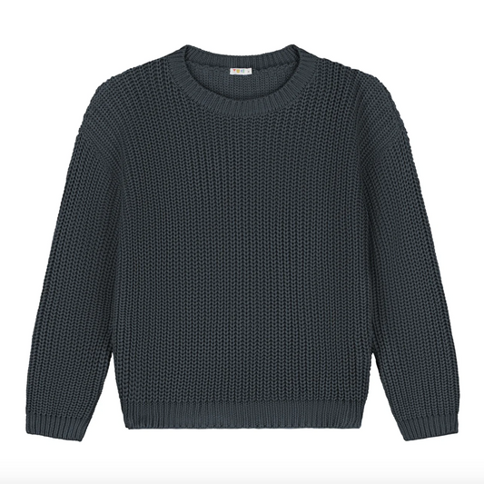 Chunky Knitted WOMEN'S Sweater - CHARCOAL by Yuki