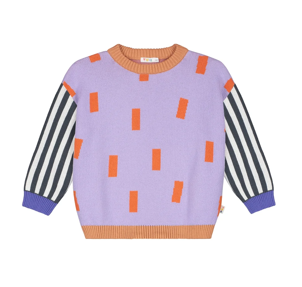 YUKI Color Block Sweater - CONFETTI
