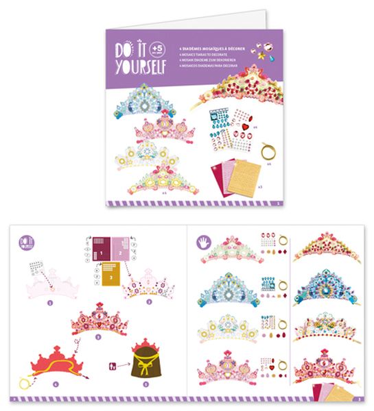 DIY Mosaic Tiaras Like a princess by Djeco