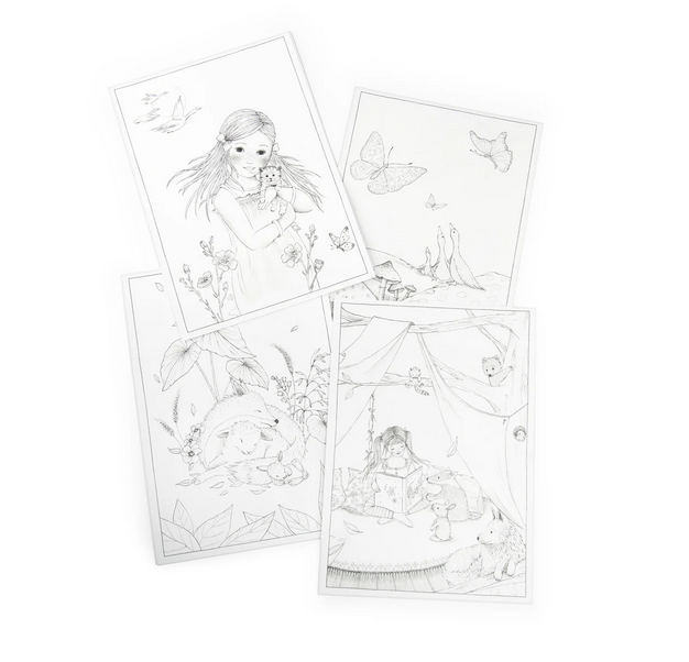 Les Rosalies Drawing Templates 24 pcs- by Moulin Roty