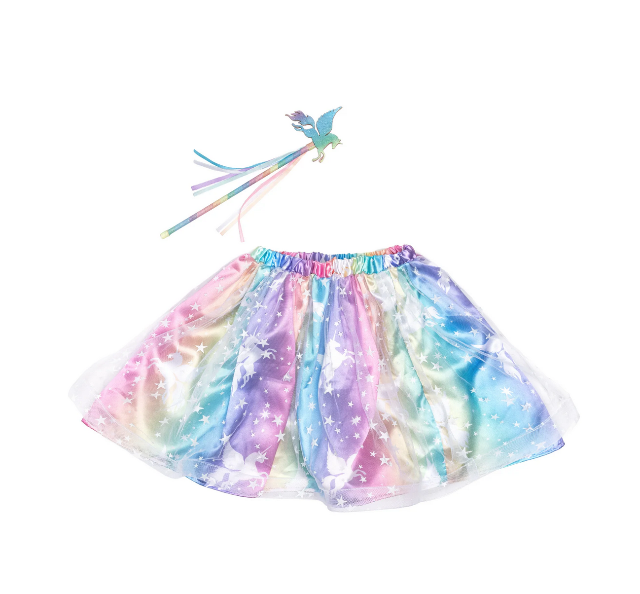 Enchanted Unicorn Skirt & Wand Set (4-6 Y) by Great Pretenders