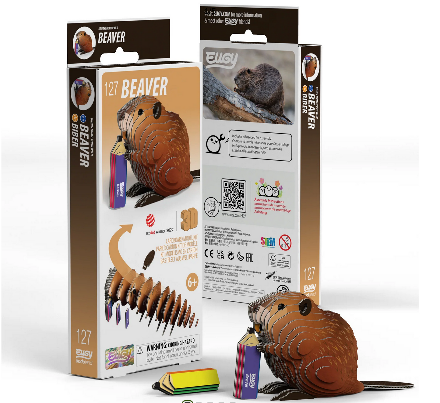 Eugy 3D Puzzle Beaver