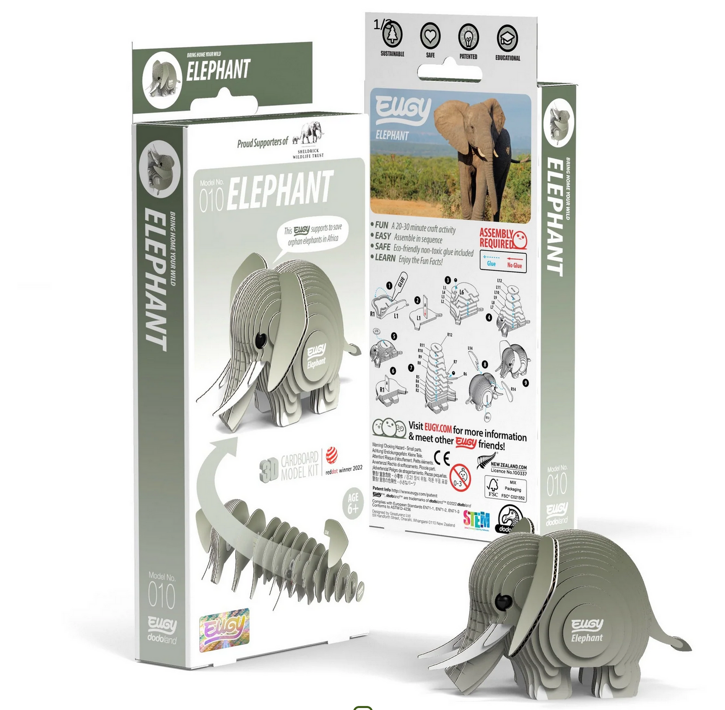 Eugy 3D Puzzle Elephant