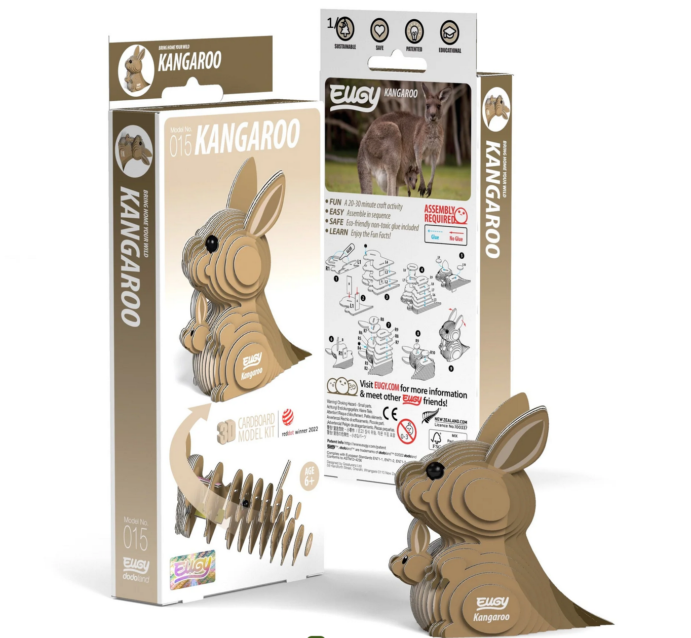 Eugy 3D Puzzle Kangaroo