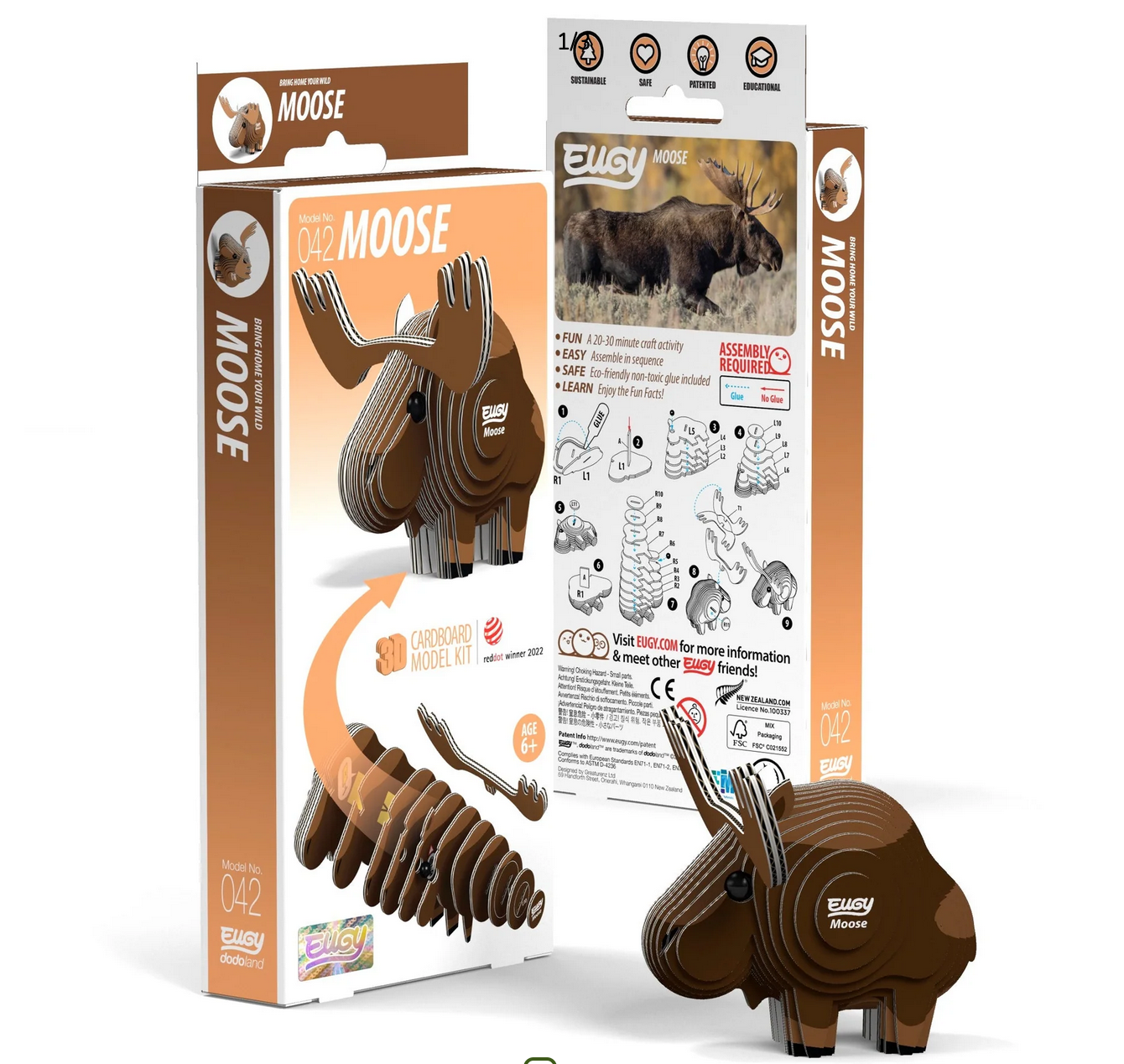 Eugy 3D Puzzle Moose