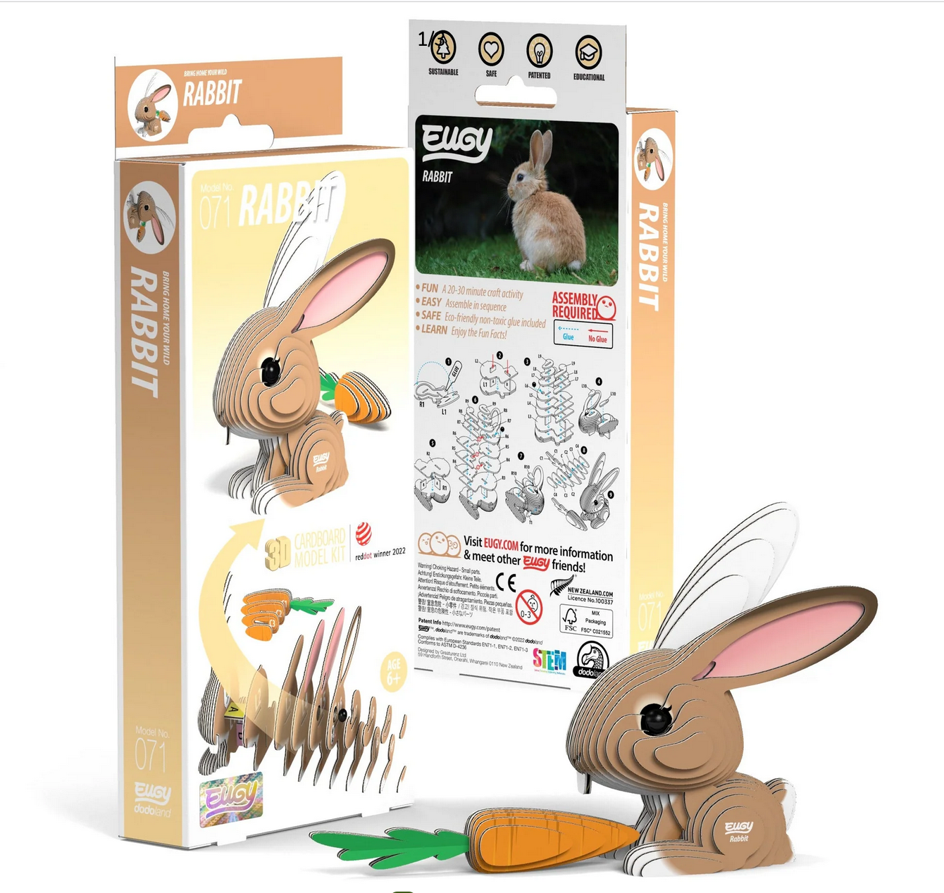 Eugy 3D Puzzle Rabbit