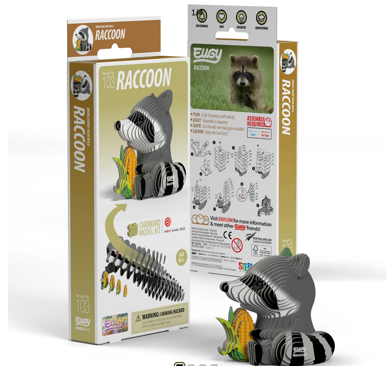 Eugy 3D Puzzle Raccoon