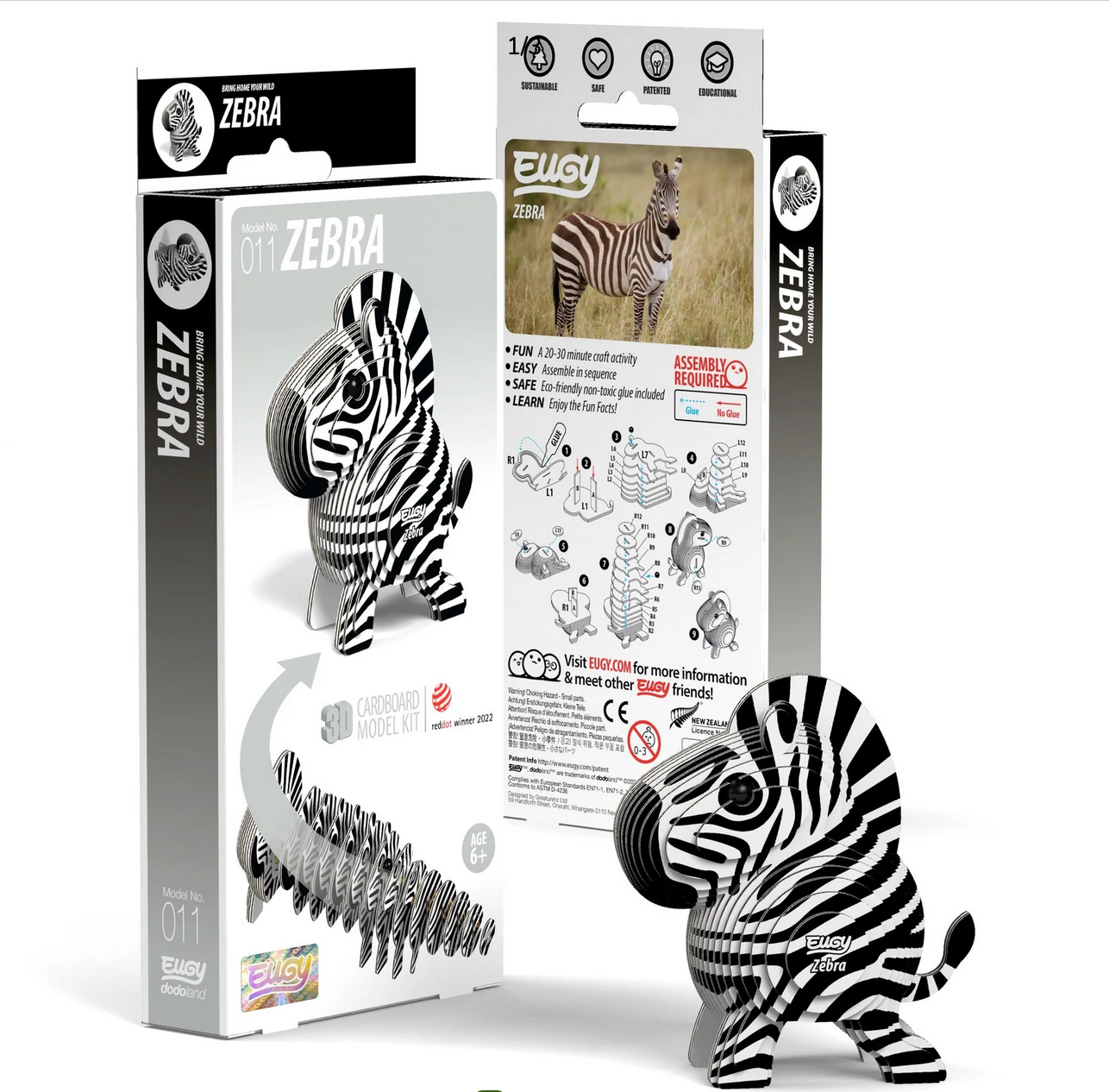 Eugy 3D Puzzle Zebra