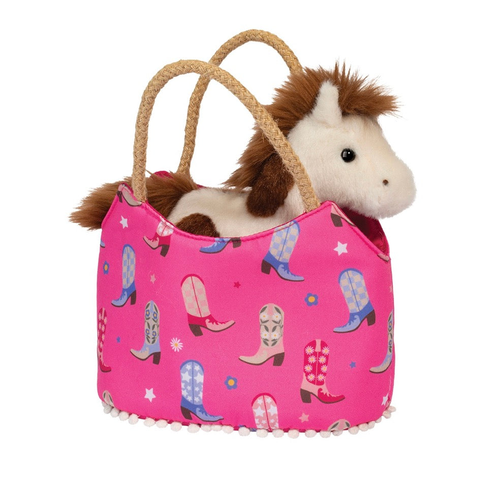 Cowgirl Boots Sassy Sak with Horse by Douglas