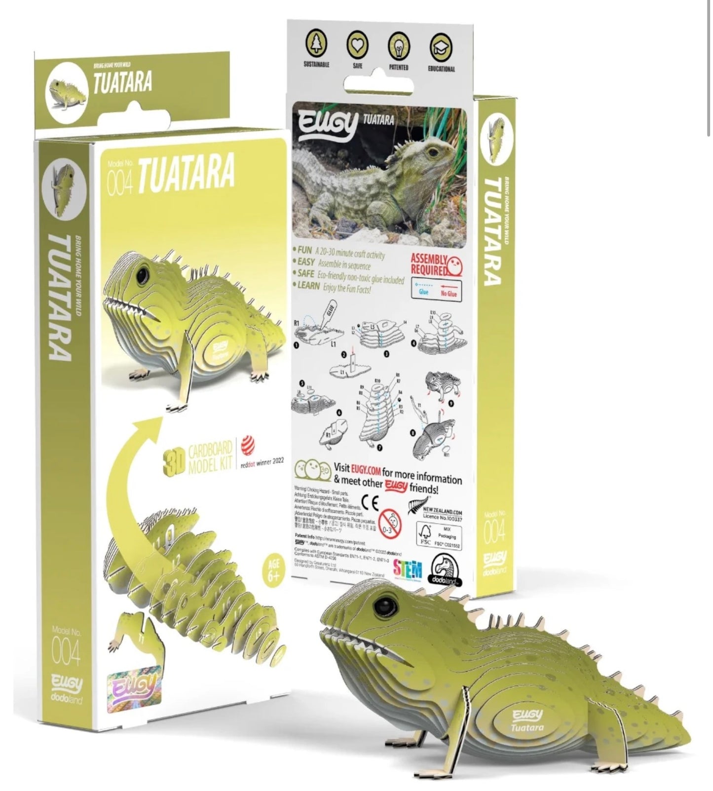 Eugy 3D Puzzle Tuatara