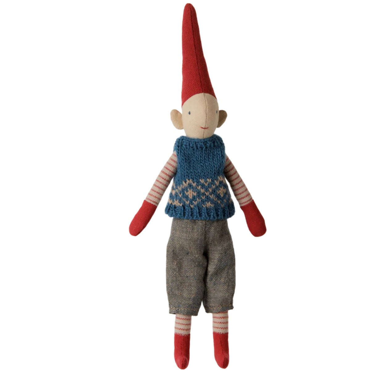 Pixy, Size 1 - Boy - Blue knitted vest By Maileg