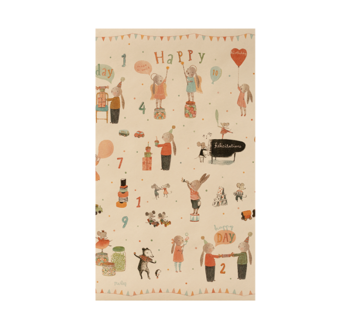 Gift Wrap, Happy Day - 10 m by Maileg