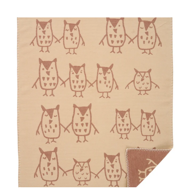 Hand in Hand Baby Blanket Taupe By Klippan