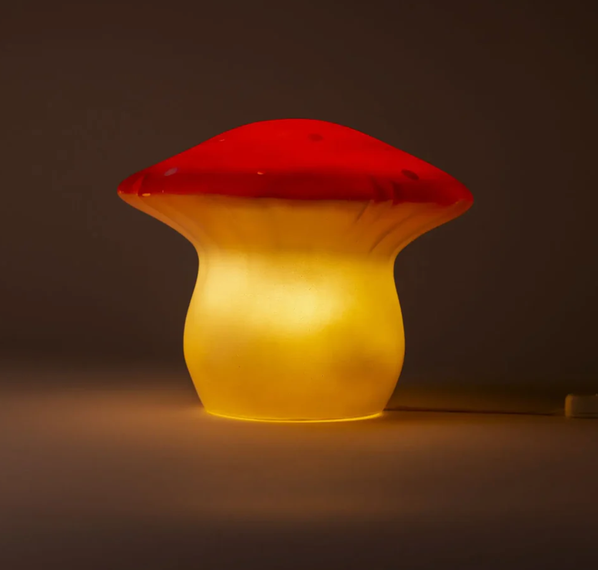 LAMP MUSHROOM MEDIUM RED by Egmont