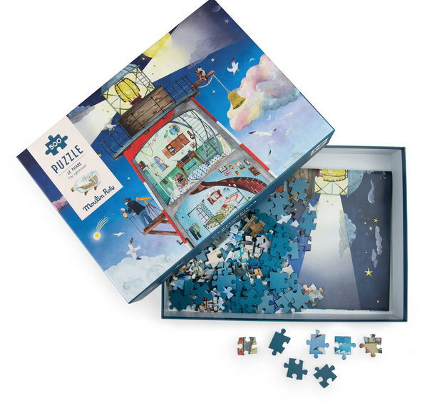 L'Explorateur - Lighthouse Puzzle 500 pcs by Moulin Roty