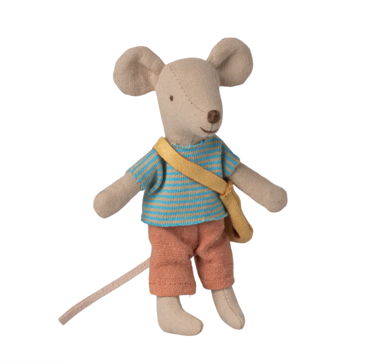 Little brother mouse with bag by Maileg