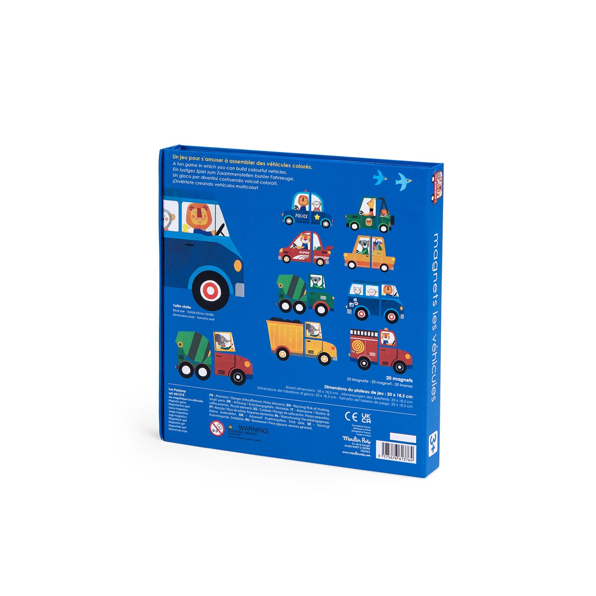 Popipop - Magnetic Game Vehicles By Moulin Roty