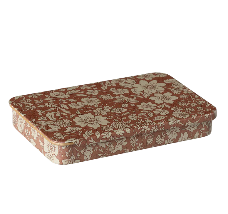 Metal box w. sliding lid, Blossom - Heather by Maileg