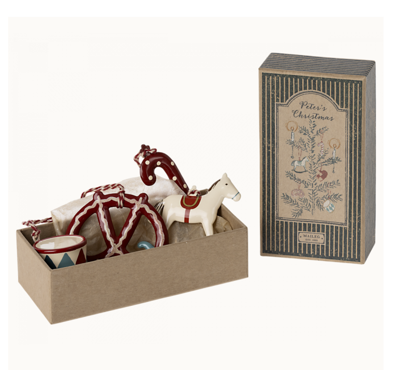 Metal ornament set - Peter's Christmas by Maileg