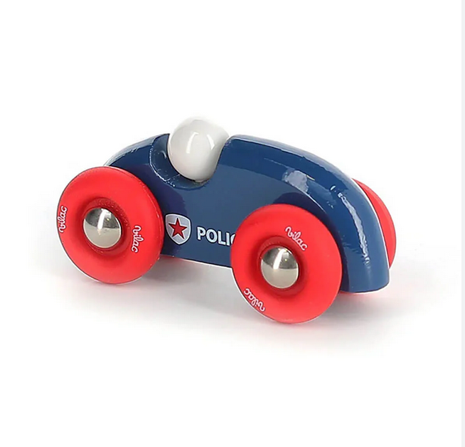 Mini Wooden Police Rally Car by Vilac