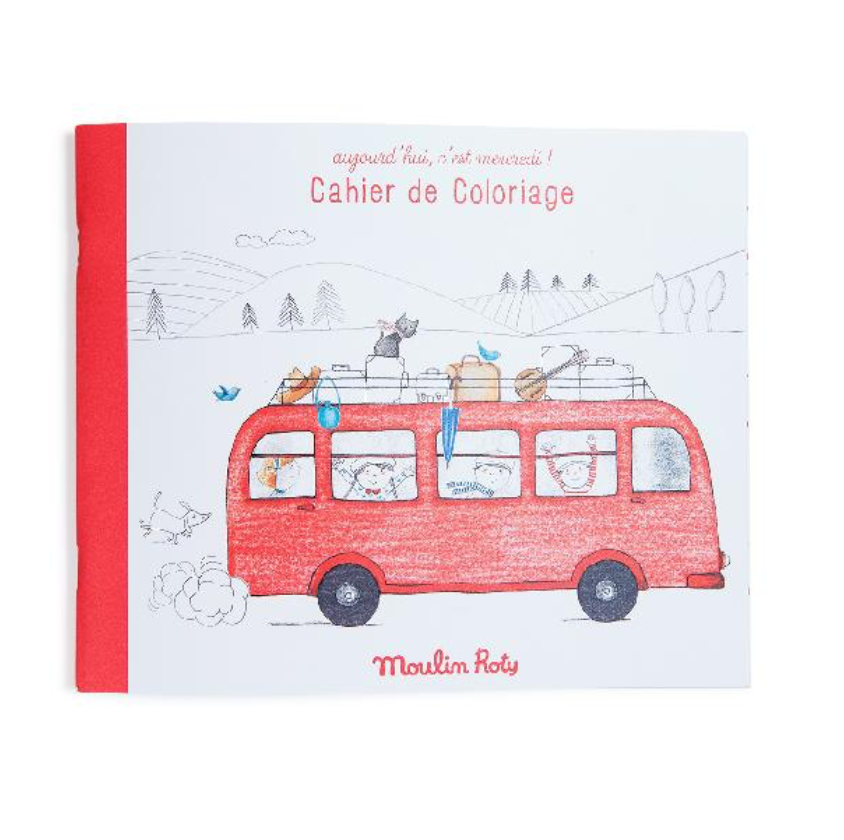 Moulin Roty Aujourd hui cest Mercredi - colouring book