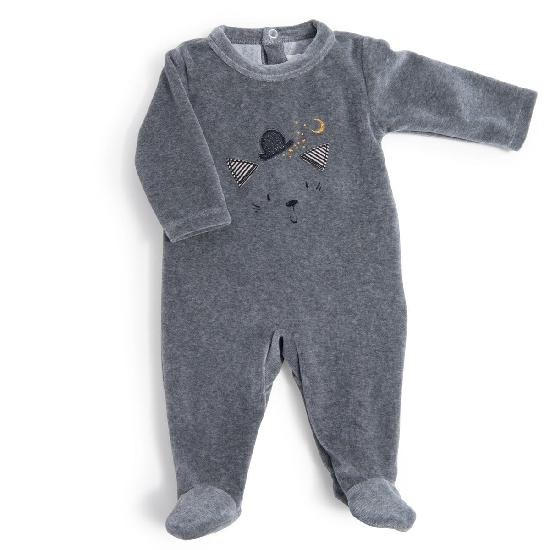 Moustaches - Velour Sleeper By Moulin Roty