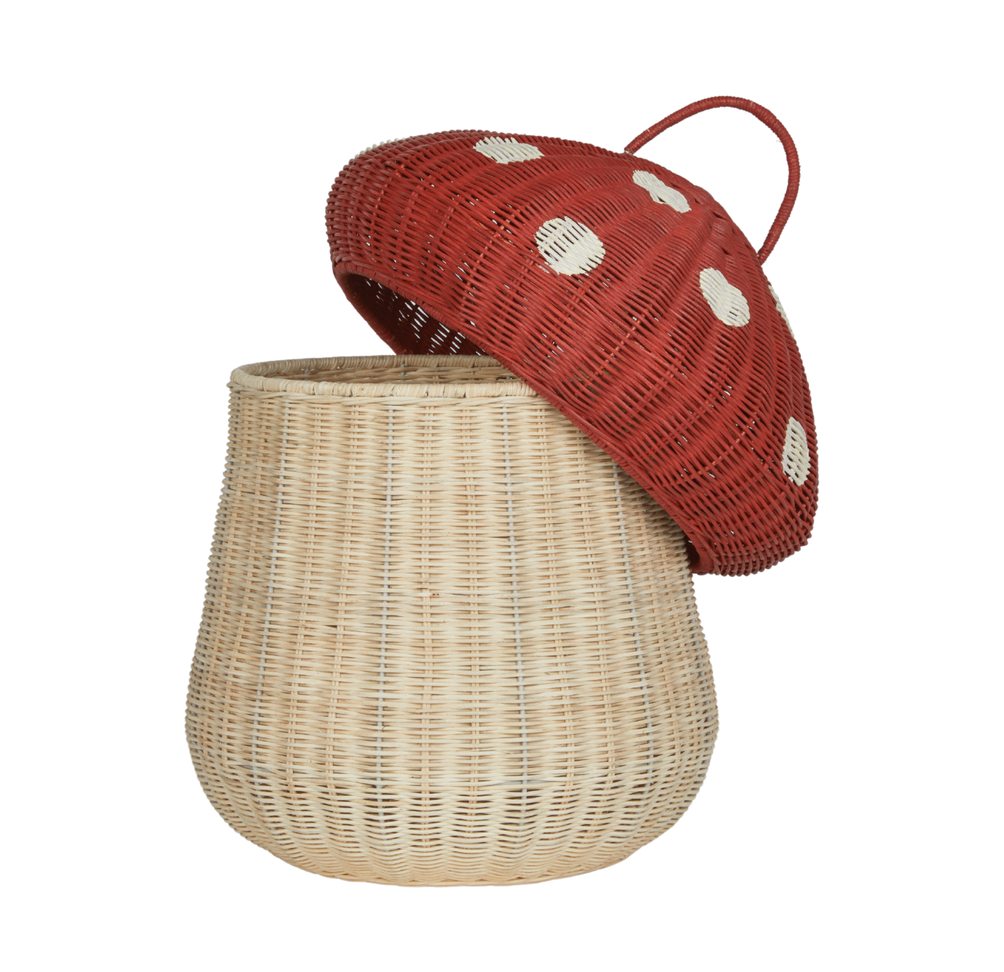 Mushroom Storage Basket - Red