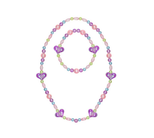 My Heart Will Go On Necklace & Bracelet Set by Great Pretenders