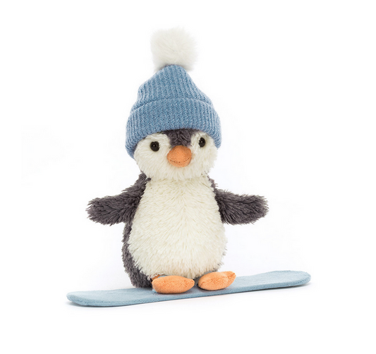 Peanut Penguin Snowboarding by Jellycat