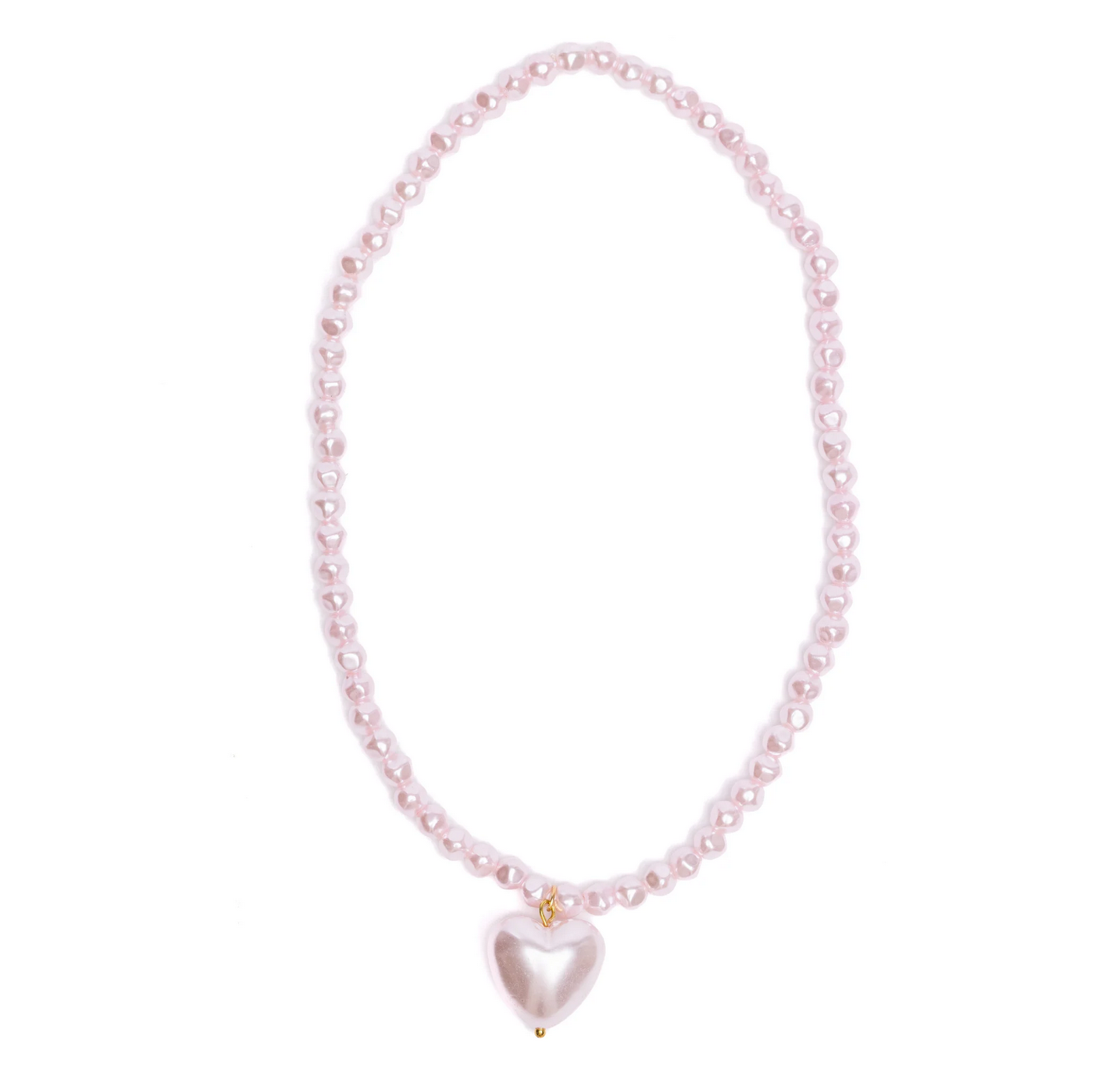 Pink Pearl Heart Necklace by Great Pretenders