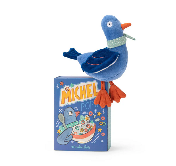 Puce & Pilou - Pigeon Rattle Soft Toy by Moulin Roty