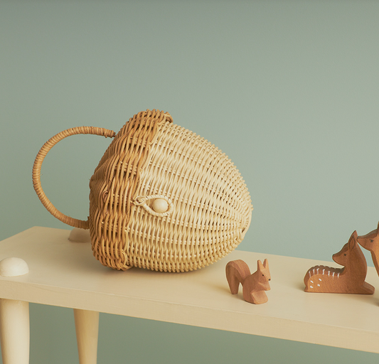 Rattan Acorn Bag by Olli Ella