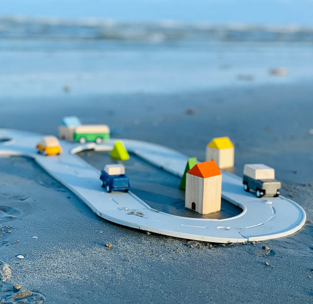 Rubber Road & Rail Set - Medium by Plan Toys