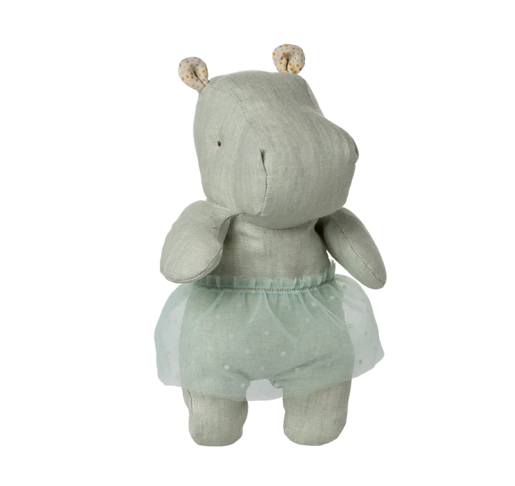 Safari friends, Hippo w. skirt, Small - Mint by Maileg