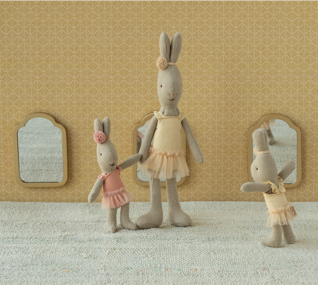 Rabbit, Micro - Ballet suit and skirt rose by Maileg